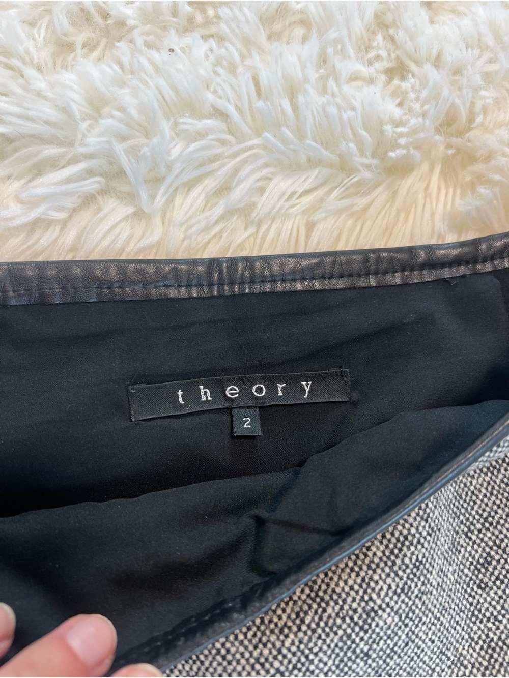Theory Wool Tweed Mini Skirt - Picture 2 of 6